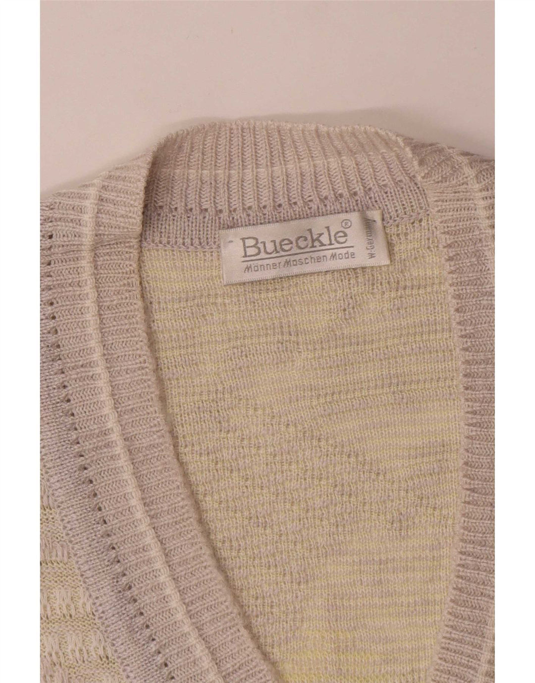 Bueckle Mens Vest Tank Top Grande Cinza Geométrico
