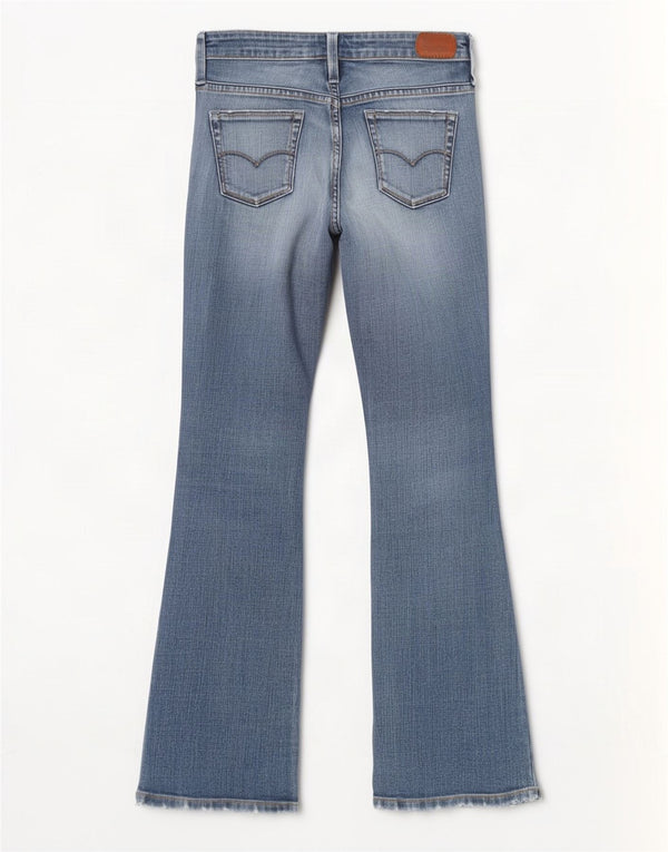 Calça jeans feminina Levi's 565 Bootcut W25 L29 azul algodão