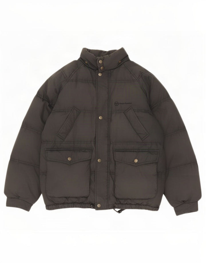Jaqueta acolchoada masculina Sergio Tacchini UK 38 poliamida preta média