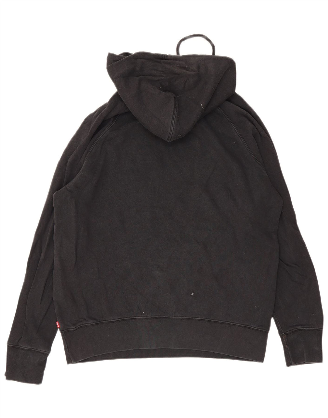 Moletom com capuz gráfico masculino Levi's médio preto algodão