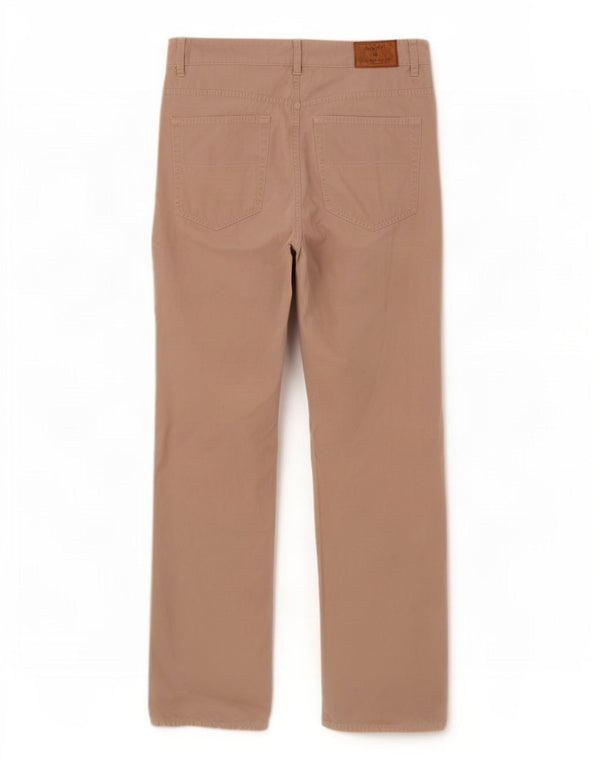Gant Mens Jason Straight Regular Fit Calça Casual W36 L32 Algodão Bege