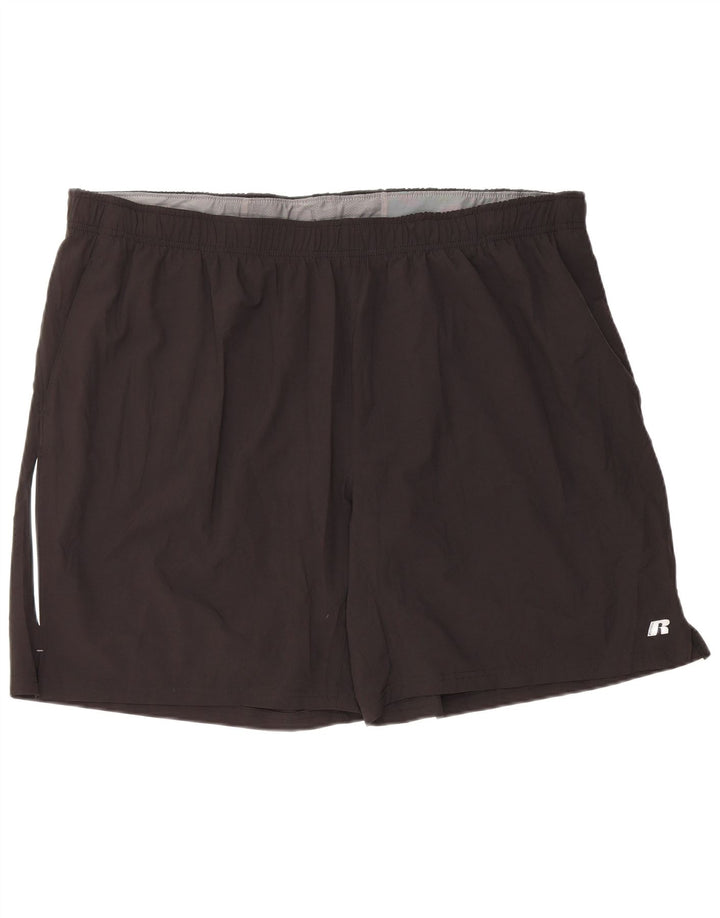 RUSSELL ATLÉTICO Masculino Dri-Power Sport Shorts 2XL Poliéster Preto