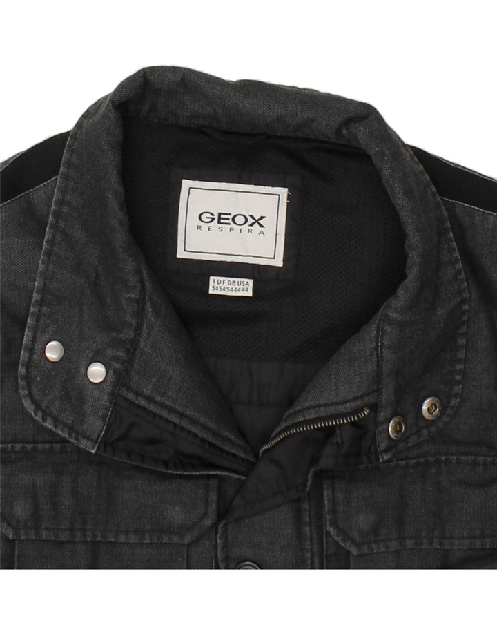 Sobretudo respiratório masculino GEOX UK 44 2XL poliéster cinza