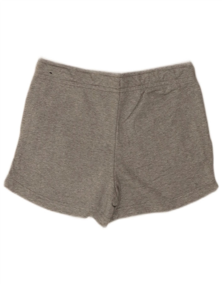 Shorts esportivos femininos Nike UK 10 pequeno algodão cinza