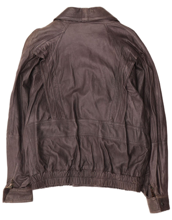 Jaqueta de couro masculina vintage Reino Unido 40 grande couro marrom