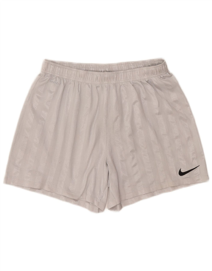 Nike Mens Dri Fit Sport Shorts XL Cinza Listrado Poliéster