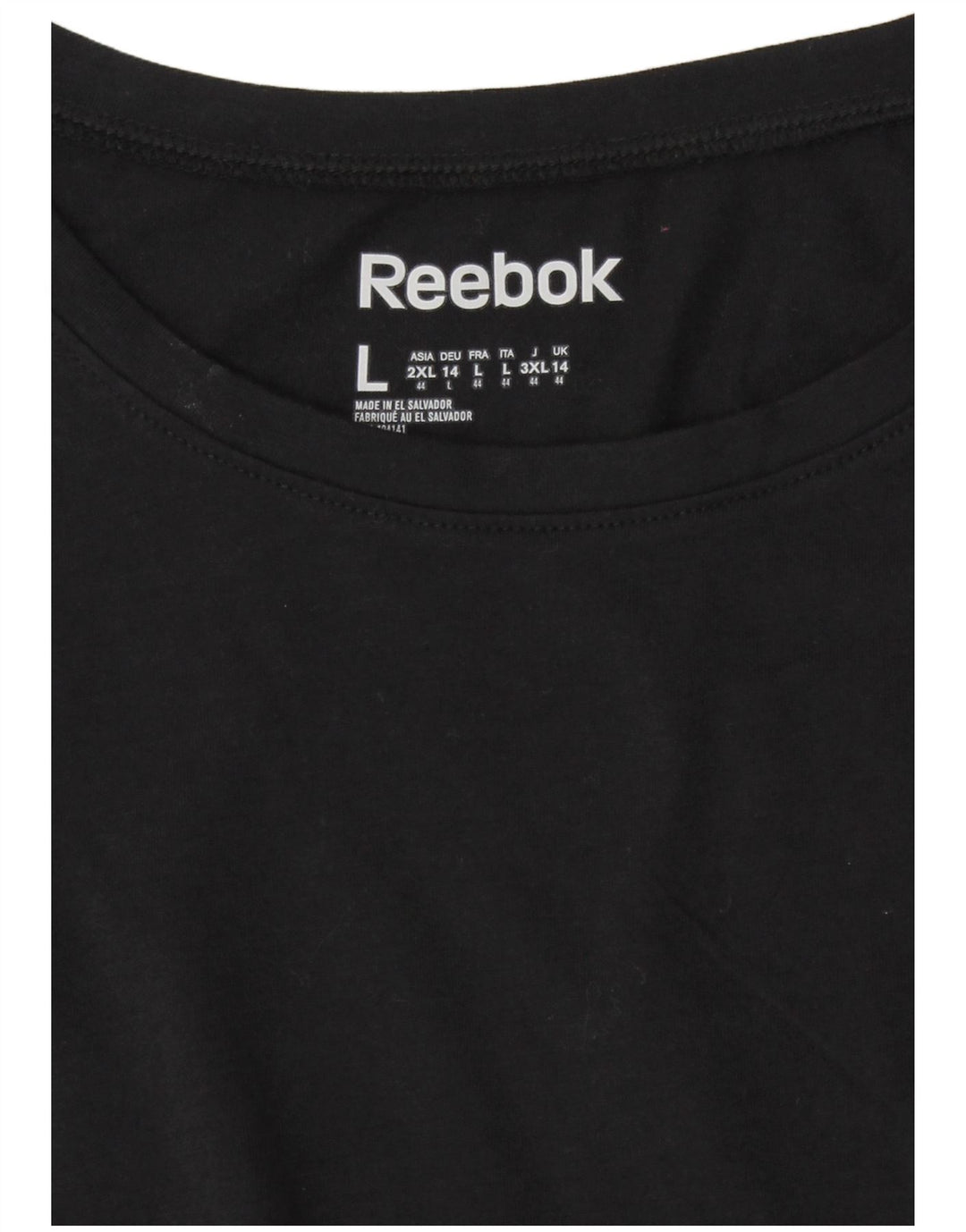 Camiseta Reebok Mulher Top UK 14 Médio Preto