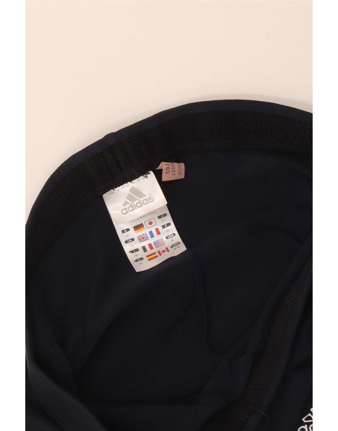Leggings femininas Adidas UK 14 grandes azul marinho poliamida
