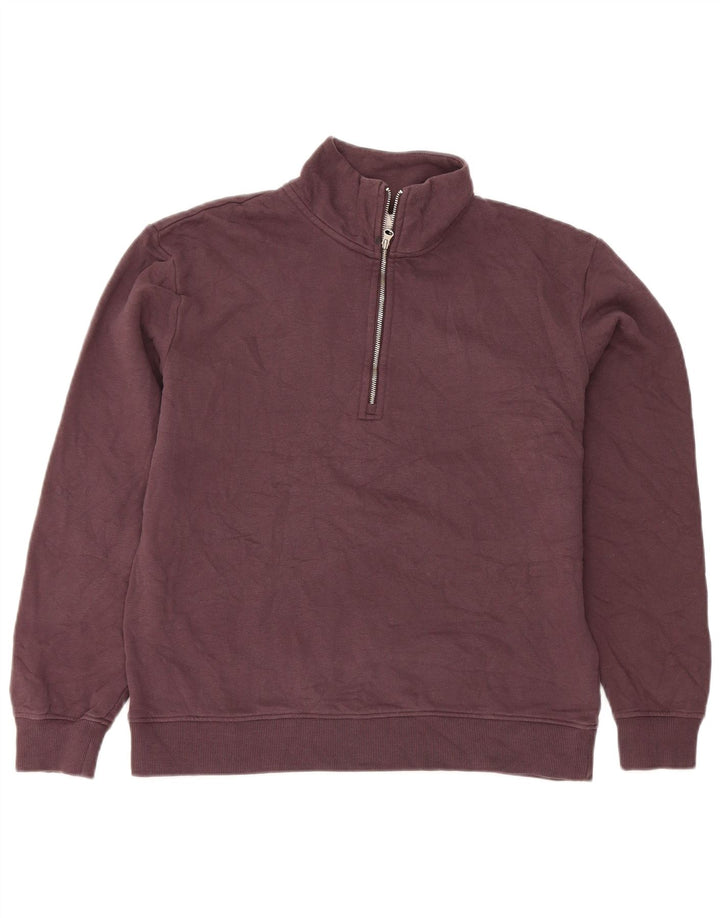 Suéter de moletom feminino grande Marks & Spencer Reino Unido 10 pequeno roxo