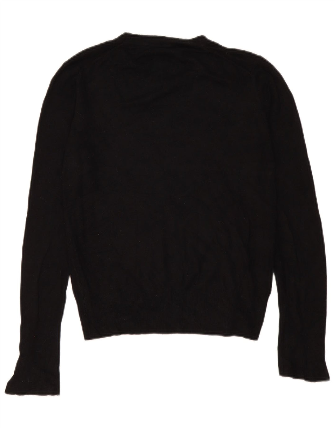 Zara Suéter feminino com gola redonda, Reino Unido 14 Médio Preto