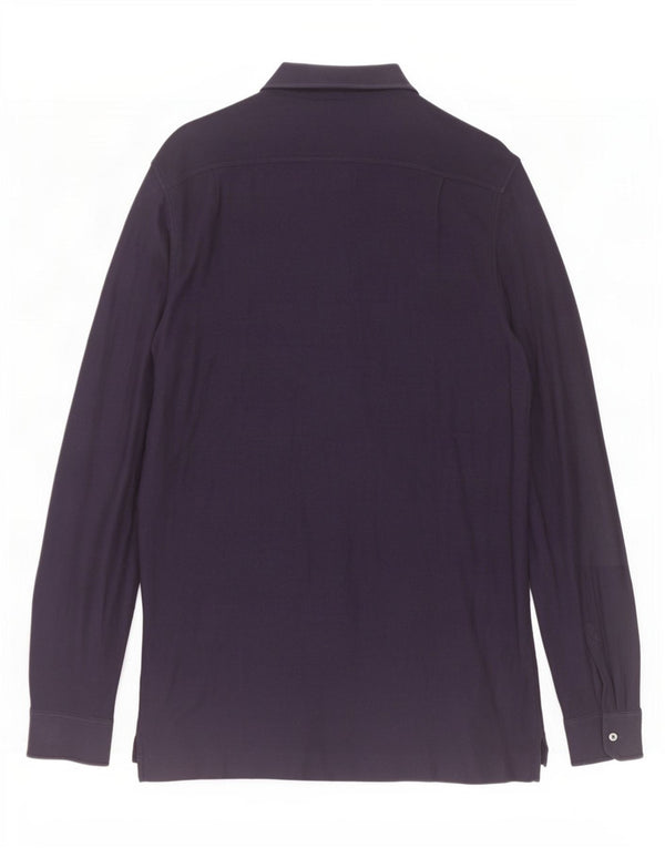 Camisa masculina Ermenegildo Zegna IT 50 algodão azul marinho médio
