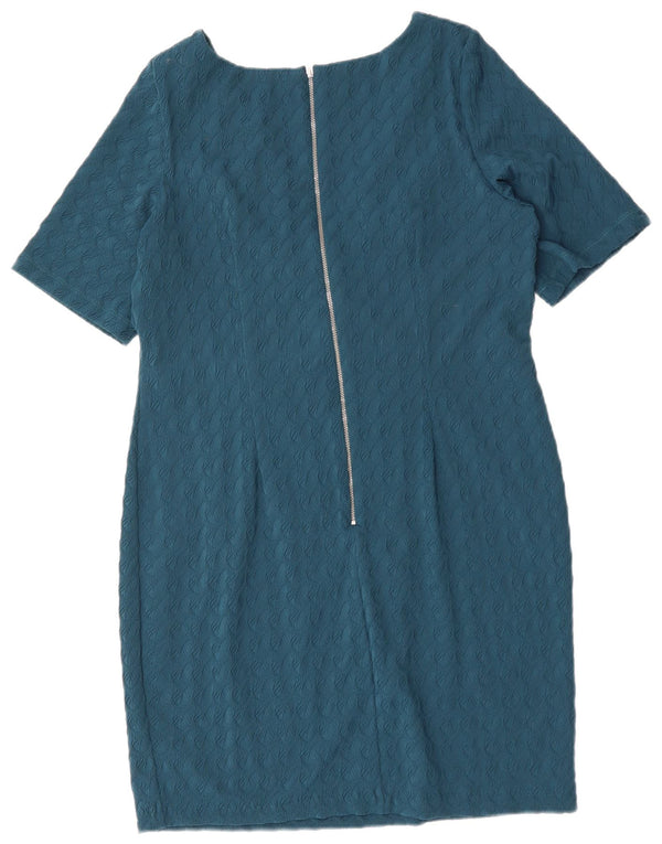 Vestido bainha feminino PER UNA UK 18 XL azul poliéster