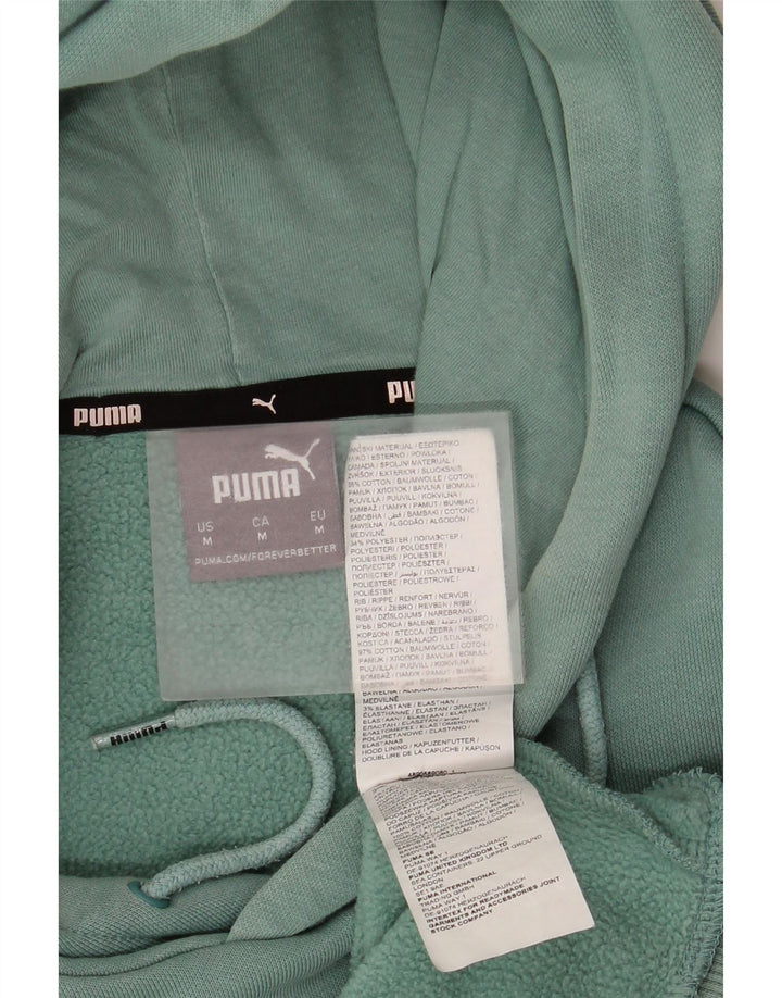 Puma Mens Hoodie Jumper Médio Algodão Verde