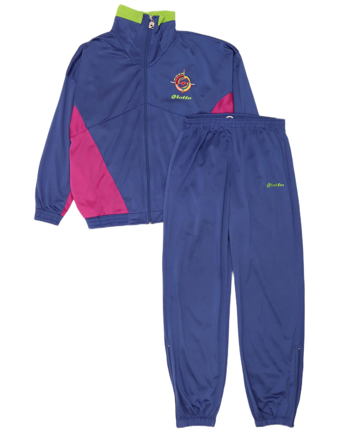 Lotto Mens Full Tracksuit Grande Azul Colorblock Poliéster