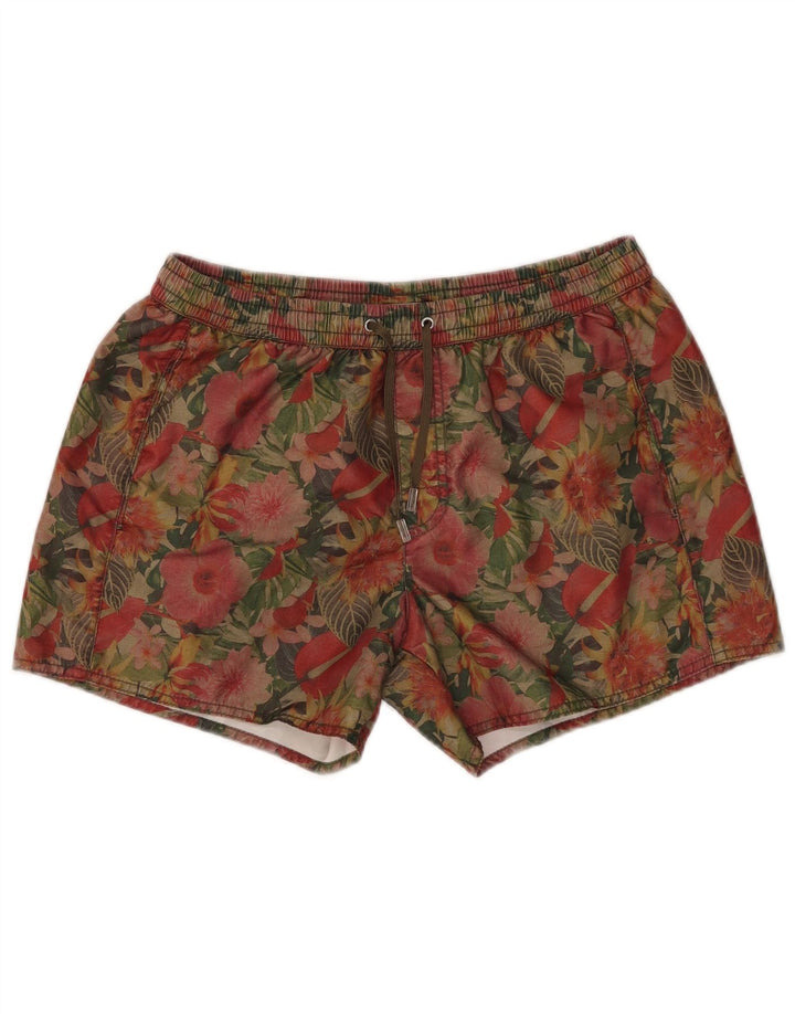Shorts de natação feminino Coast UK 14 médio floral multicolorido