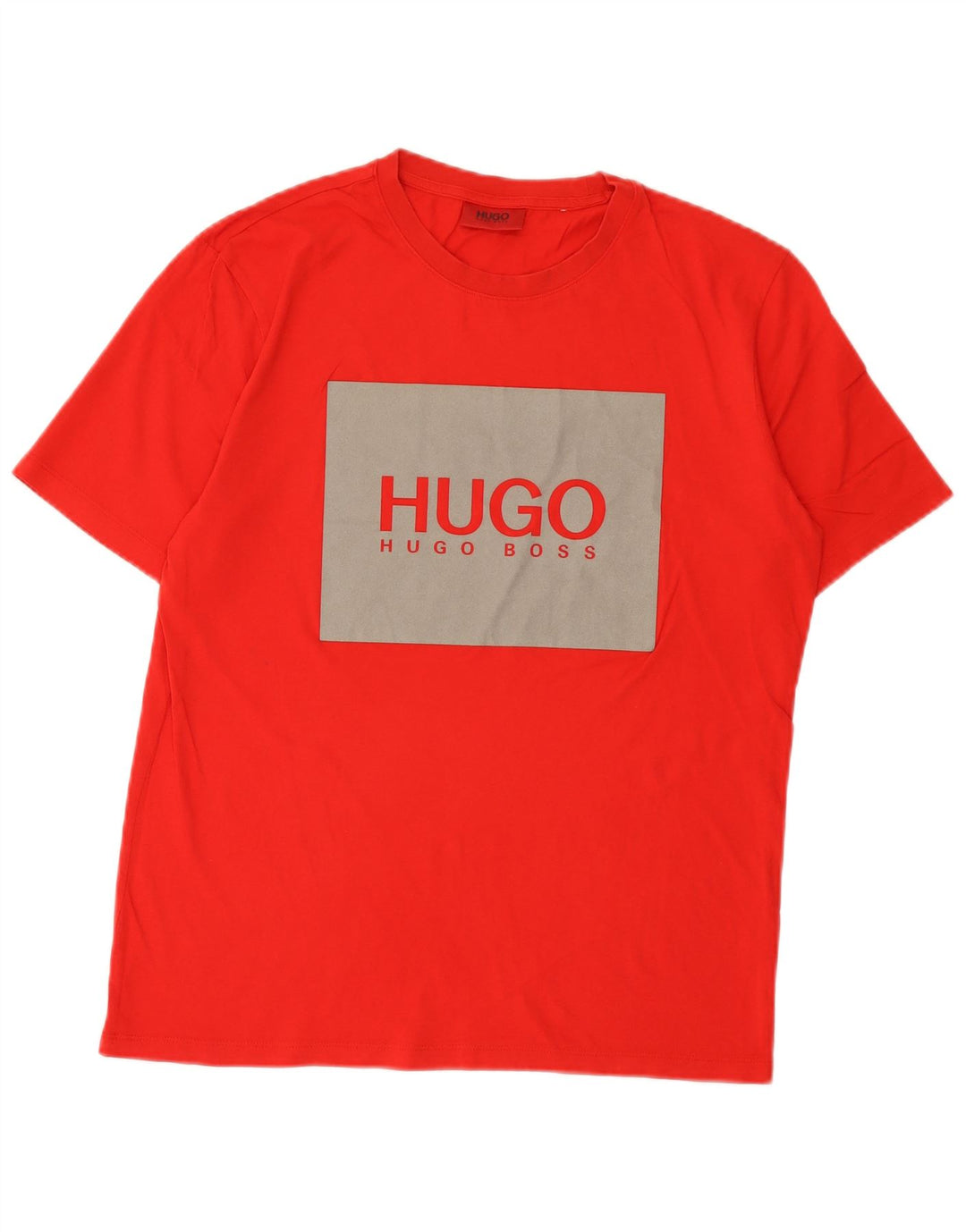 Camiseta gráfica masculina Hugo Boss pequena vermelha