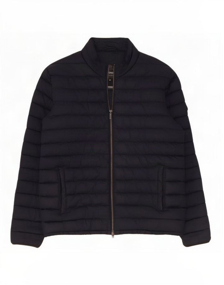 Jaqueta acolchoada masculina Barbour UK 38 azul marinho médio