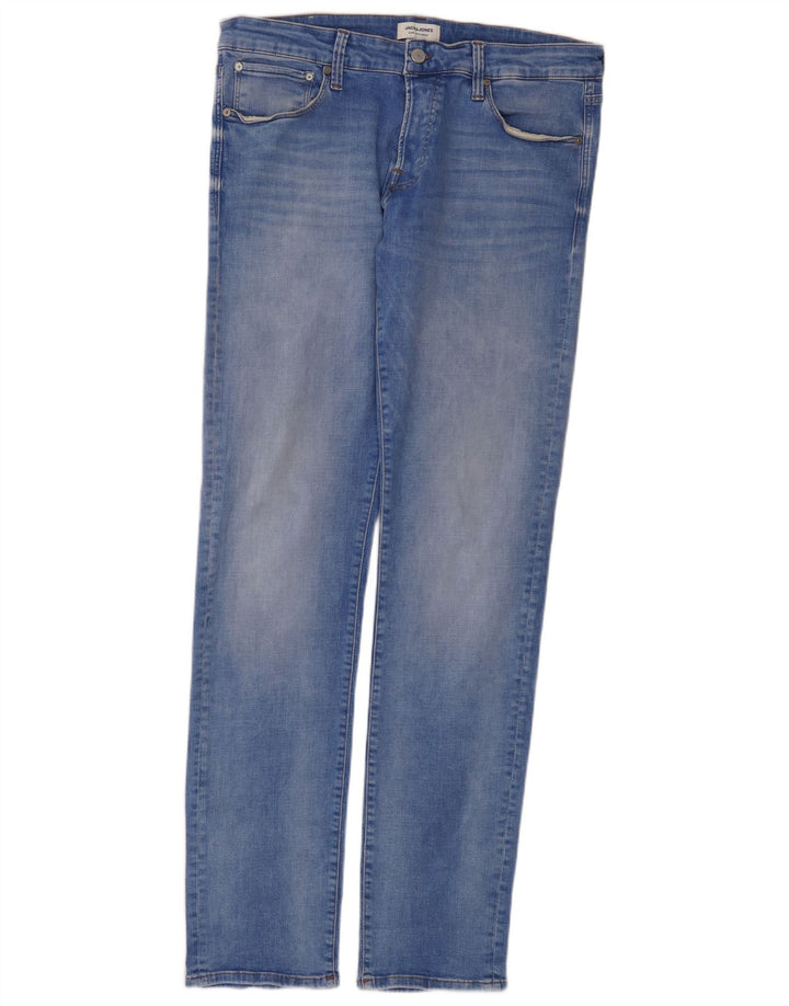 Jack & Jones Mens Jeans Slim W36 L36 Azul Algodão
