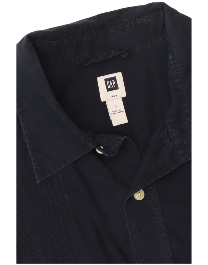 Camisa masculina de manga curta Gap grande algodão azul marinho
