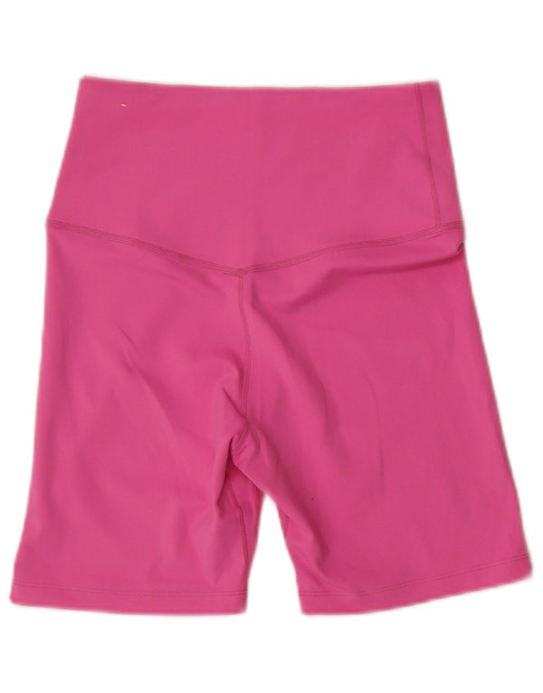 Shorts esportivos femininos Nike Dri Fit UK 8 pequeno rosa poliéster