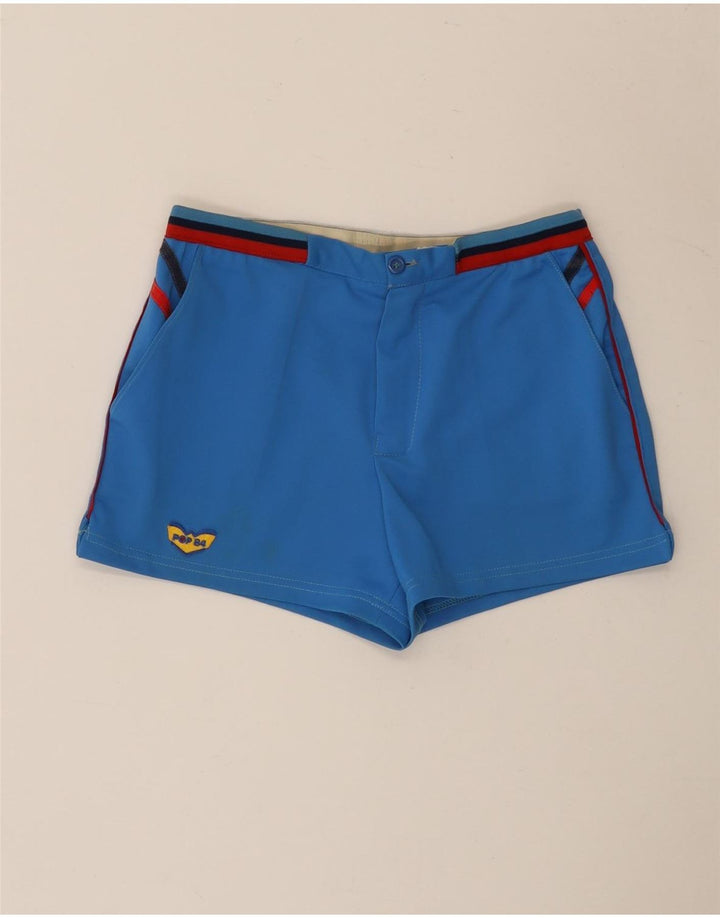 Shorts chino feminino POP 84 W28 azul médio