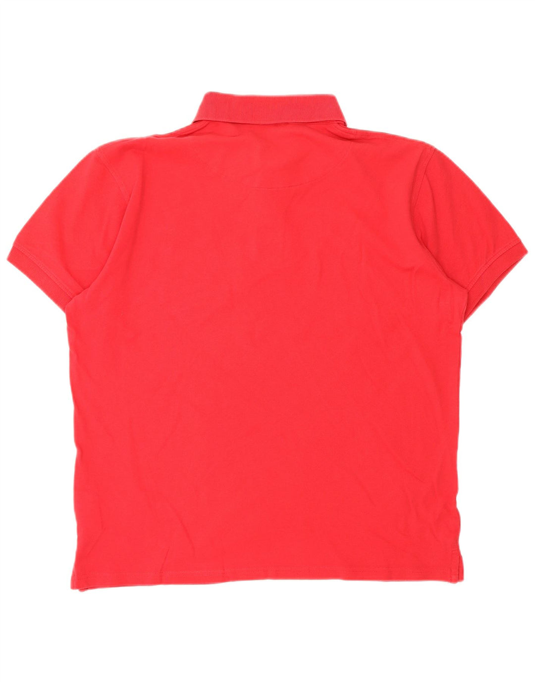 Camisa polo masculina TRUSSARDI grande algodão vermelho