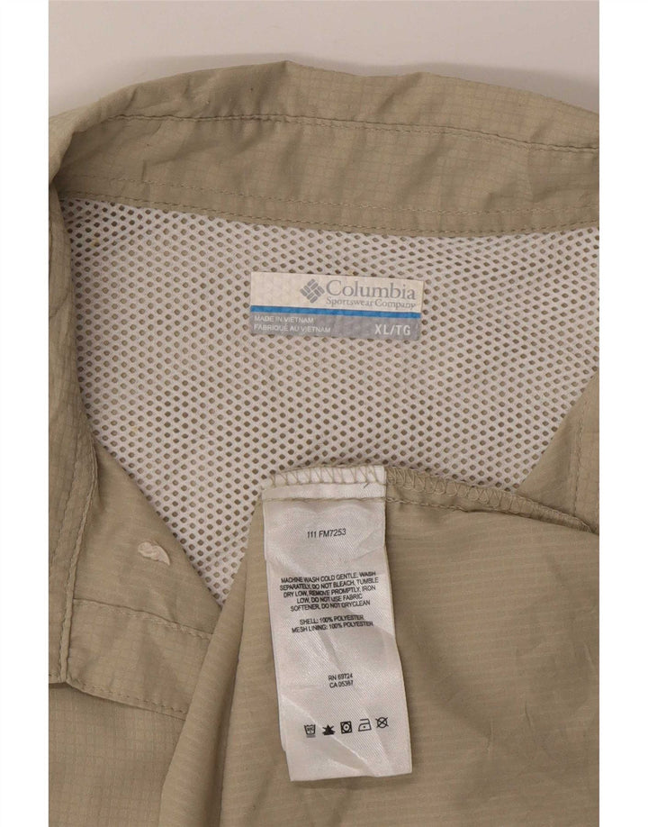 Camisa masculina Columbia Omni-Shade XL cáqui poliéster