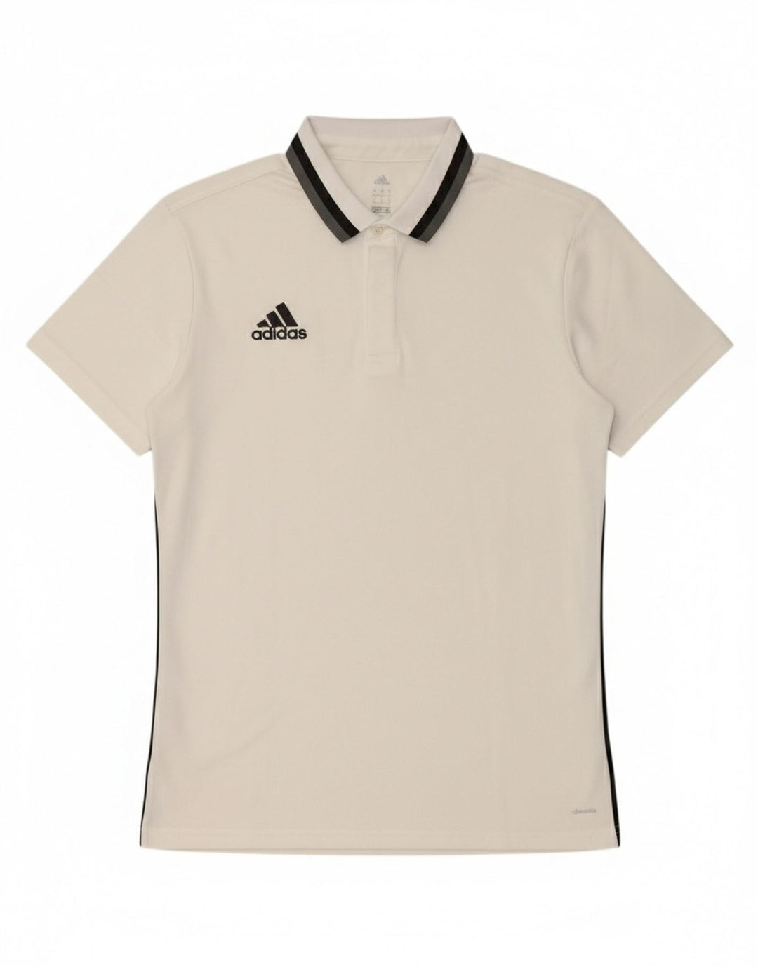 Camisa polo masculina Adidas Climalite grande poliéster branco