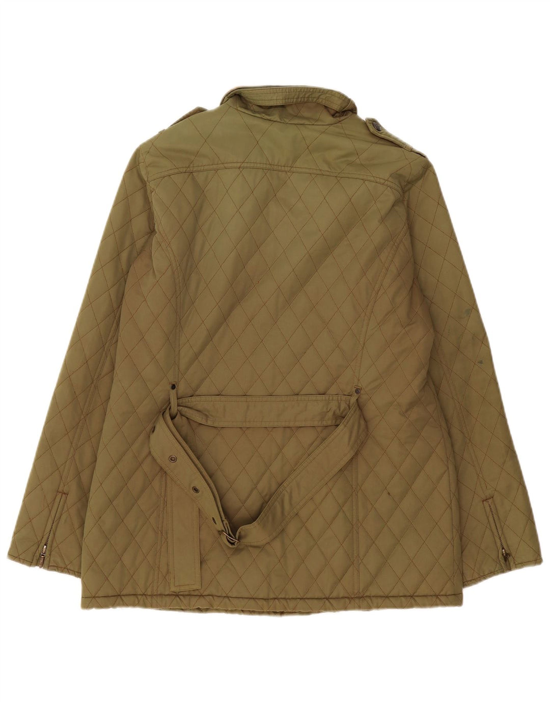 Jaqueta acolchoada militar Sherpa feminina da Crew Clothing Reino Unido 14 médio cáqui
