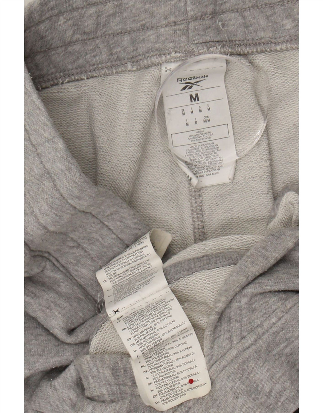 REEBOK Mens Hooded Full Tracksuit Medium  Grey Cotton Vintage Reebok and Second-Hand Reebok from Messina Hembry 