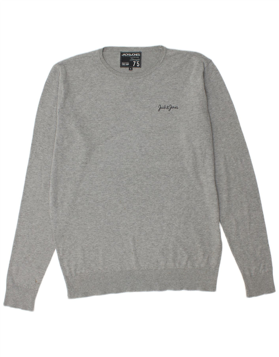 Suéter masculino Jack & Jones com gola redonda XL cinza manchado