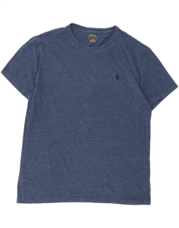 Camiseta masculina POLO RALPH LAUREN Top médio algodão azul marinho