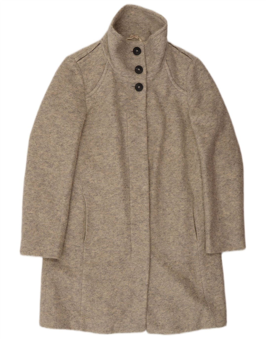 Sobretudo feminino Hugo Boss UK 8 pequeno acrílico bege