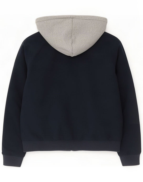 Jaqueta masculina Nike reversível com capuz UK 38 algodão azul marinho médio