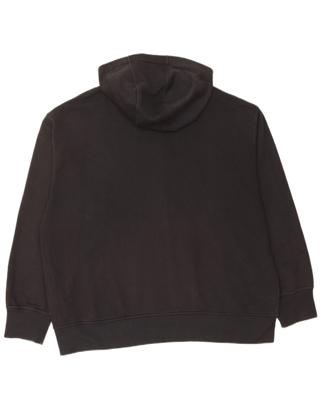 Suéter feminino CAT com capuz e zíper grande UK 18 XL algodão preto
