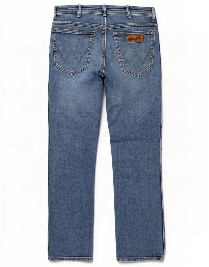 Wrangler Masculino Texas Straight Jeans W31 L30 Azul Algodão