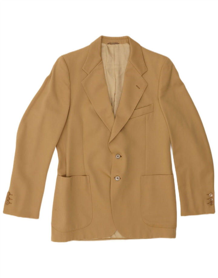 Jaqueta blazer masculina vintage com 2 botões IT 50 grande bege