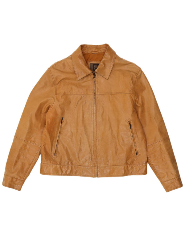 Jaqueta de couro masculina Conbipel IT 54 XL couro bege