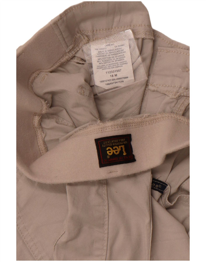 Shorts casuais femininos LEE EUA 18 2XL W38 algodão bege