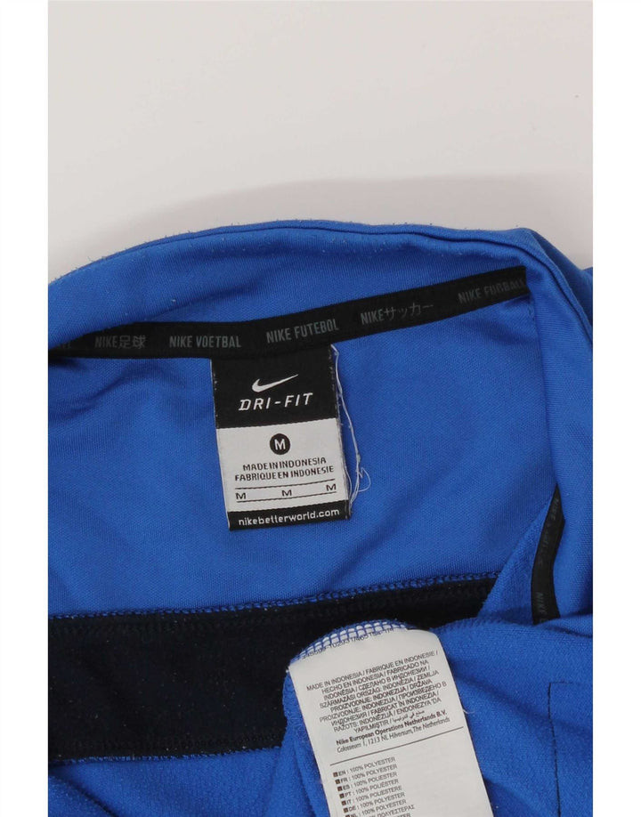 Nike Mens Dri Fit Graphic Pullover Treino Top Médio Azul Colourblock