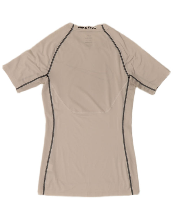 Camiseta Nike Masculina Dri Fit Graphic Top Pequeno Poliéster Branco