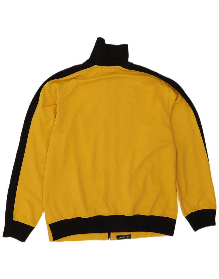 Puma Mens Tracksuit Top Jacket Grande Amarelo Colorblock Poliéster