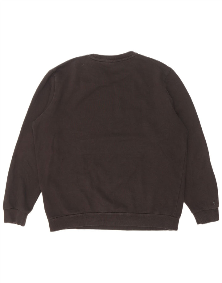 Puma Mens Graphic Moletom Jumper Médio Algodão Preto