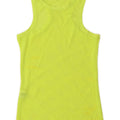 Colete feminino Zara UK 12 poliamida verde médio