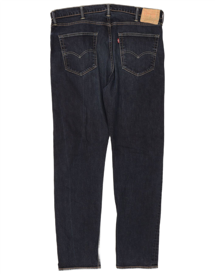 Levi's Masculino 522 Straight Jeans W38 L34 Azul Marinho Algodão