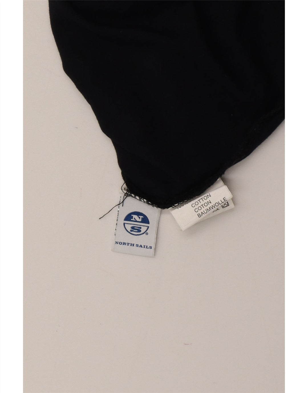 Top gráfico masculino NORTH SAILS manga comprida grande algodão azul marinho