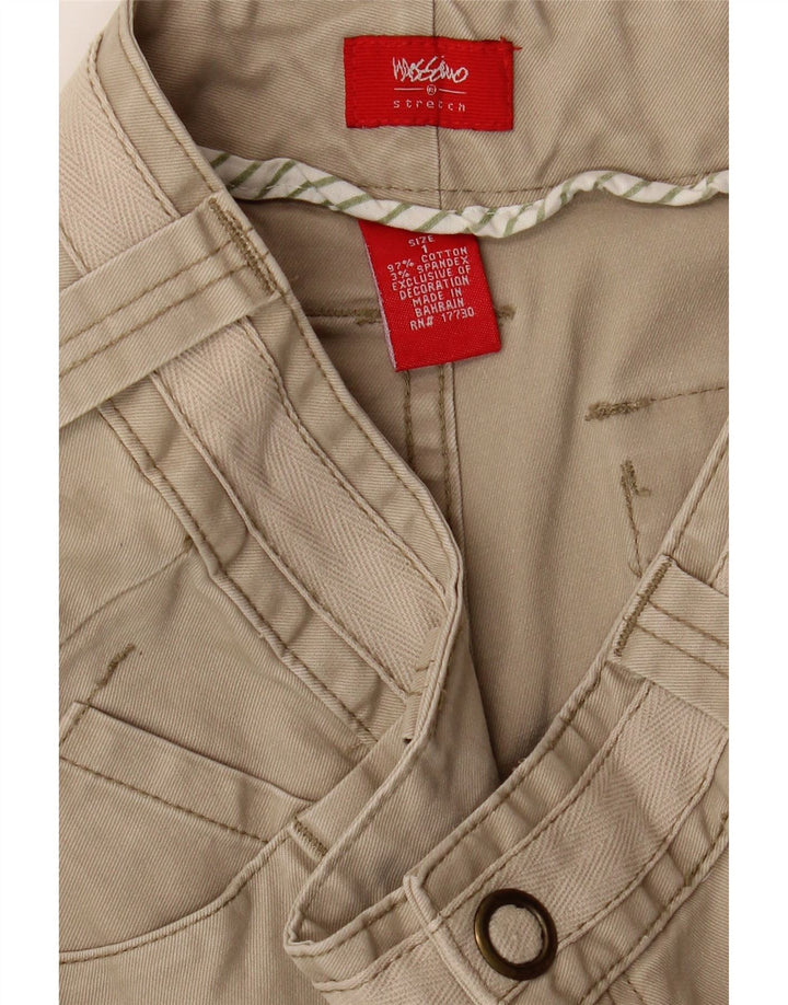 MOSSIMO Womens Bootcut Casual Trousers US 1 XS W28 L32 Beige Cotton Vintage Mossimo and Second-Hand Mossimo from Messina Hembry 