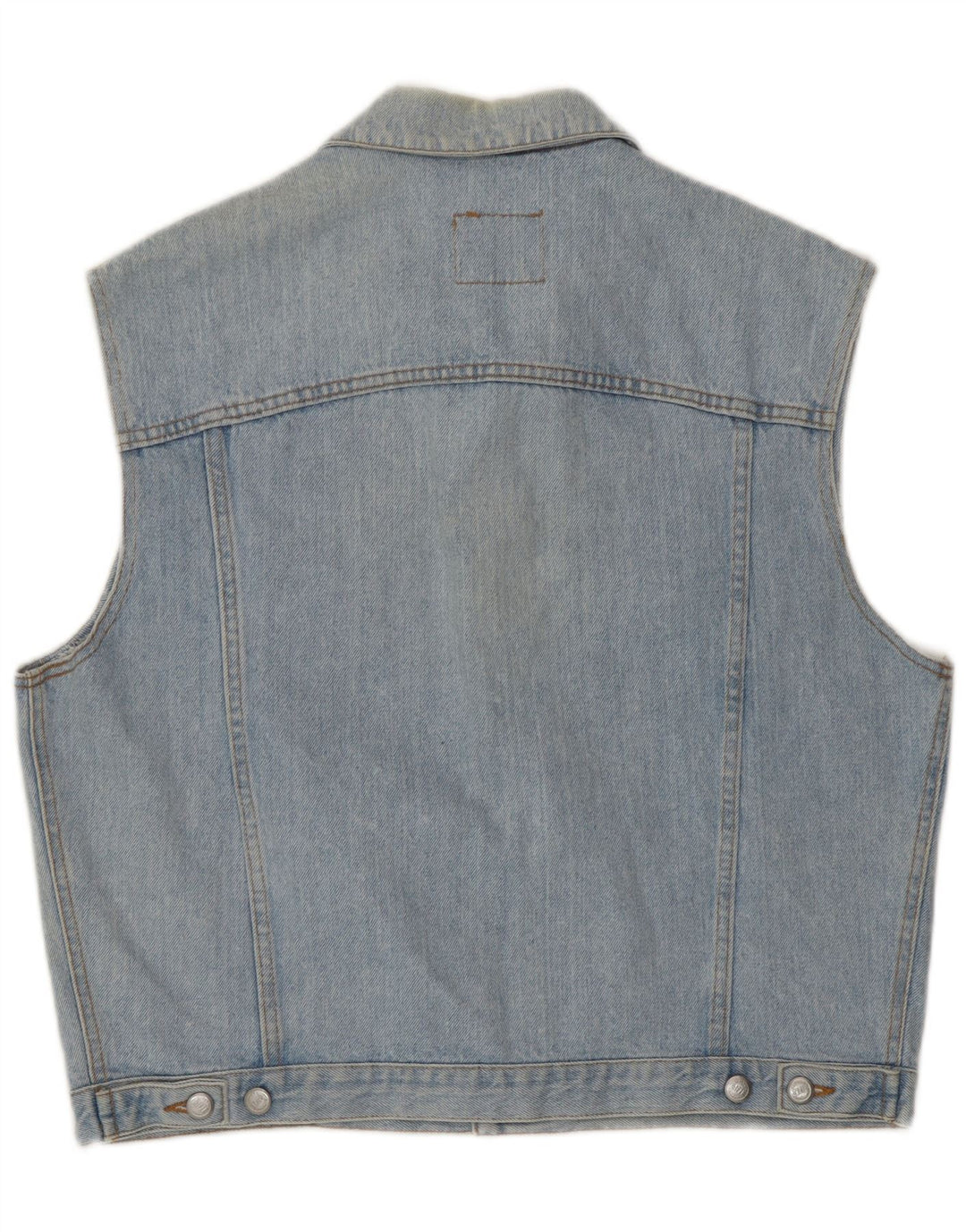 Rifle Mens Denim Gilet UK 38 Algodão Azul Médio