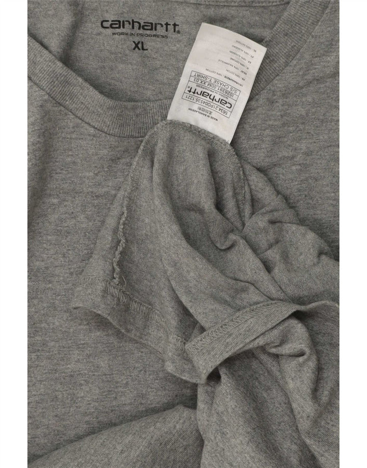 Camiseta masculina Carhartt Top XL algodão cinza