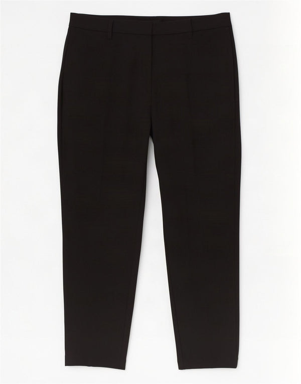 Calça feminina de cintura alta Marks & Spencer Reino Unido 16 grande W34 L27 preta